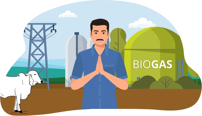 Farmer Sanjay reaps multiple benefits from using biogas